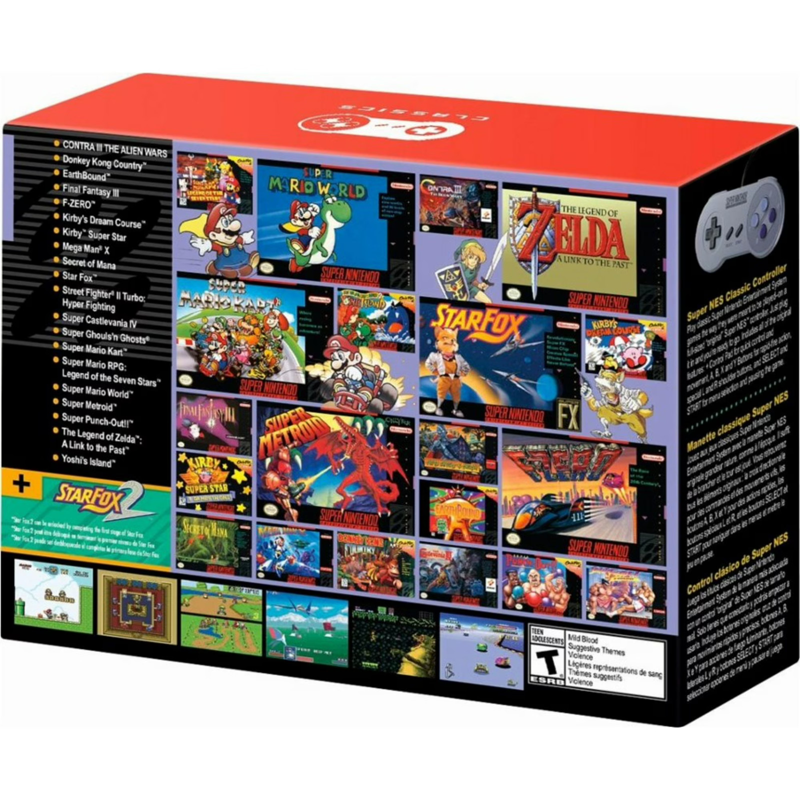 Authentic SNES Super Nintendo Classic Mini Super Entertainment Game System
