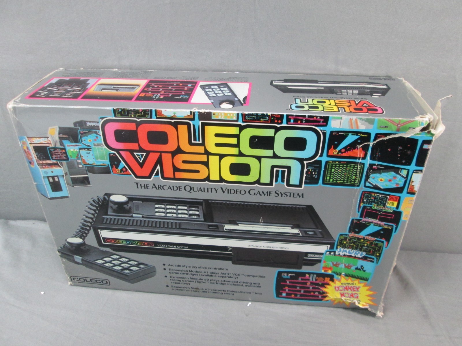 Coleco Vision CONSOLE Complete w/ Box & Inserts TESTED Vintage 1982 #2
