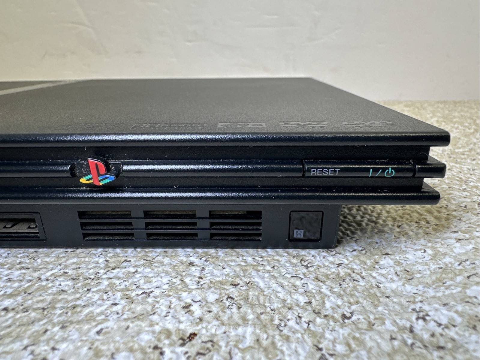 Sony PlayStation 2 Slim Launch Edition Charcoal Black SCPH-75001 Tested & Works