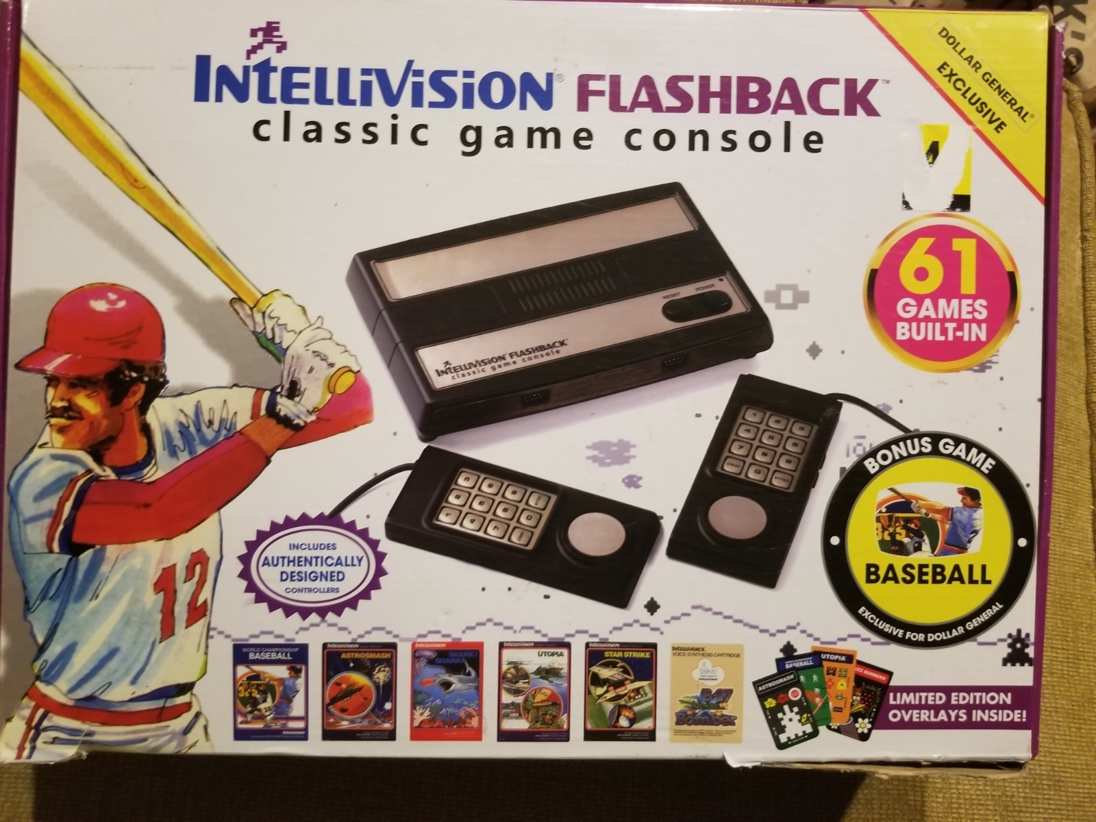 INTELLIVISION Flashback Classic Game Console With 61 Built-in Games Collectors