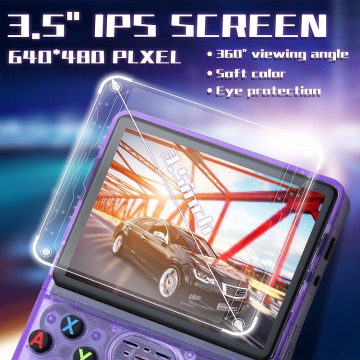 1500 Games Retro Classic R36 / HD 3.5 Inch IPS Screen 64Gb Portable Wi Fi