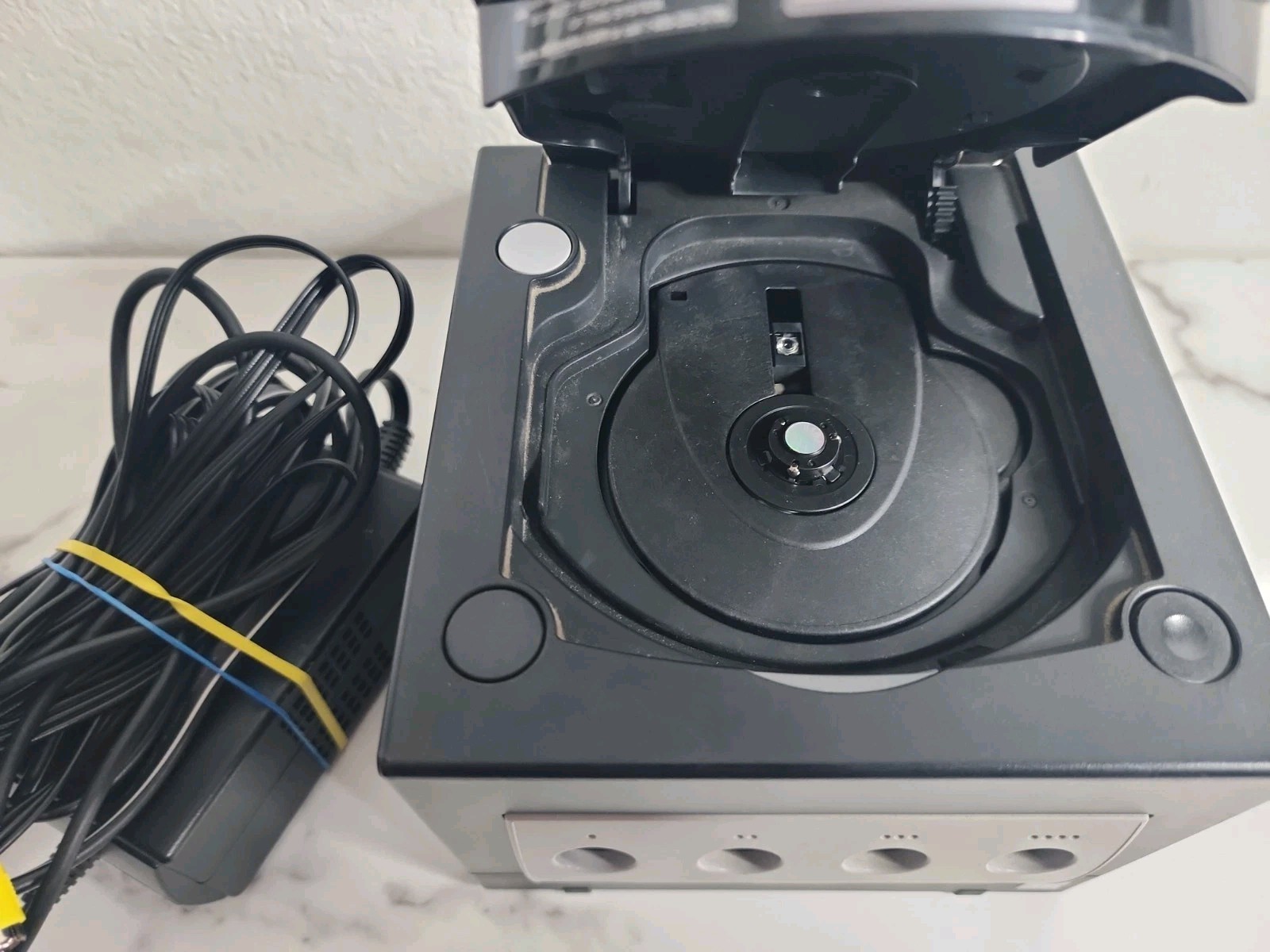 Nintendo DOL-101 GameCube Black – Cables, Console, And Memory Card Only
