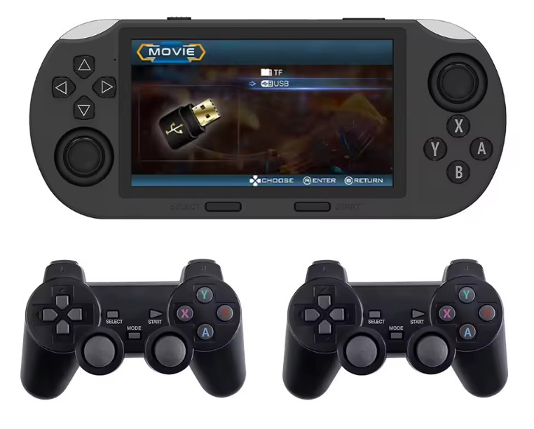 4.5″ Portable Handheld Game Console Player with 20000+Games and 2 Controllers