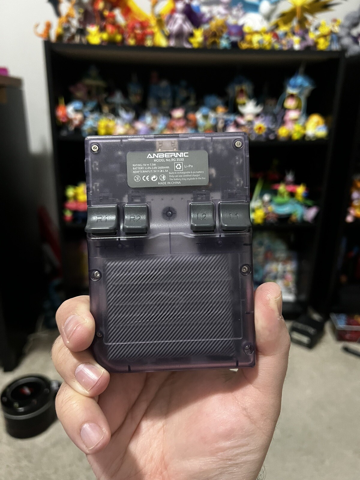 Anbernic RG35XX 64GB Handheld Console – Purple Transparent