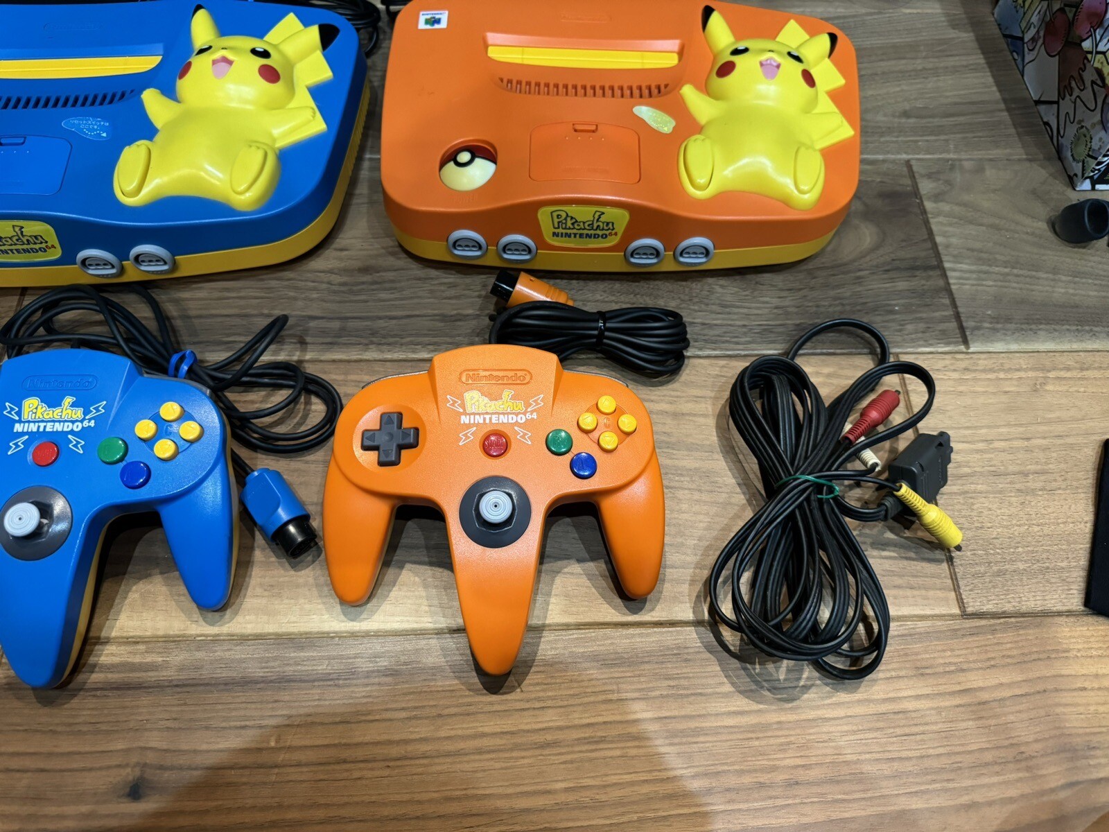 Nintendo 64 N64 Pokemon Pikachu Console Choose Orange and Blue Used