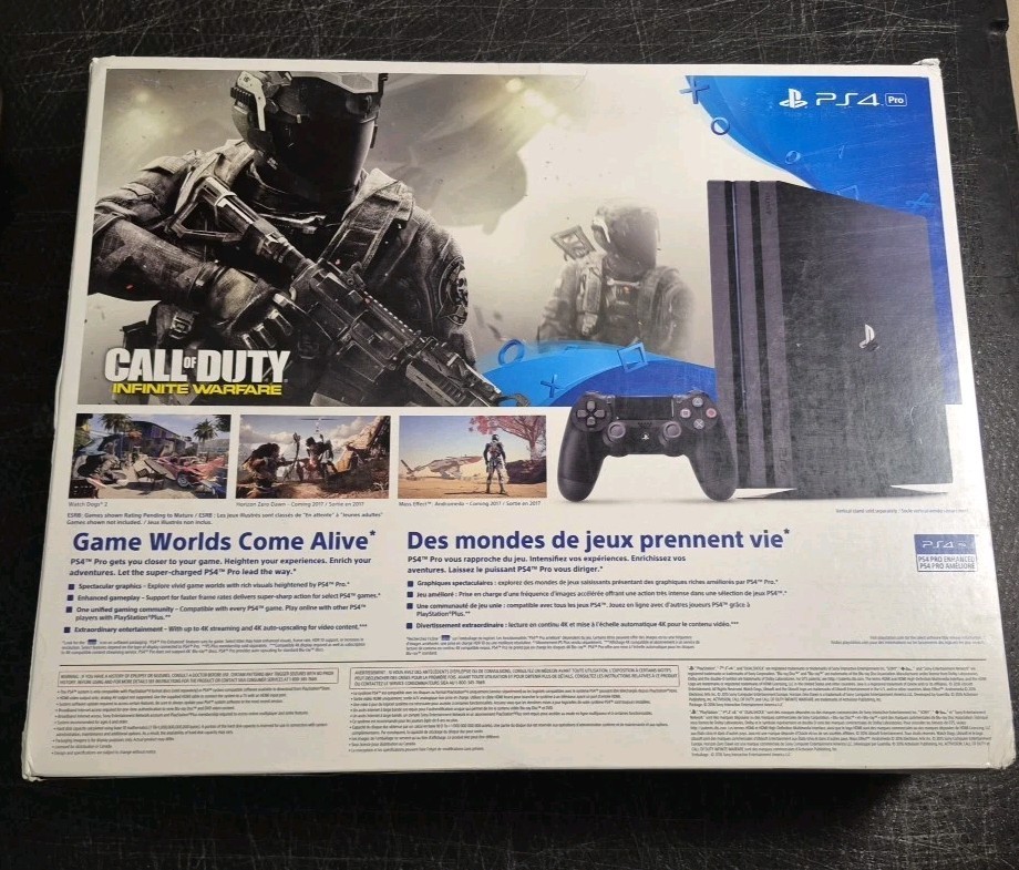 Sony PlayStation 4 Pro 1TB Console PS4 NEW open box. USA cuh-7015b