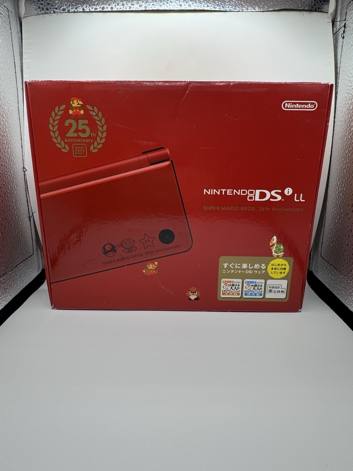 *US SELLER* Nintendo DSi XL/LL Red Super Mario Bros 25th Anniversary Editon CIB