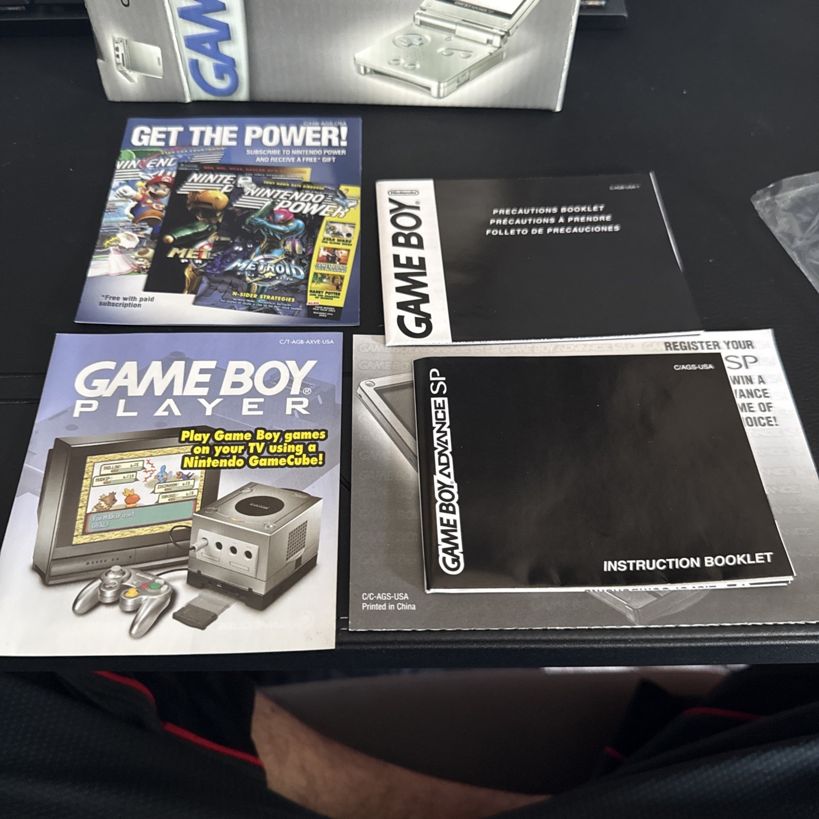 Nintendo Game Boy Advance SP – Platinum – CIB Complete – Tested Working