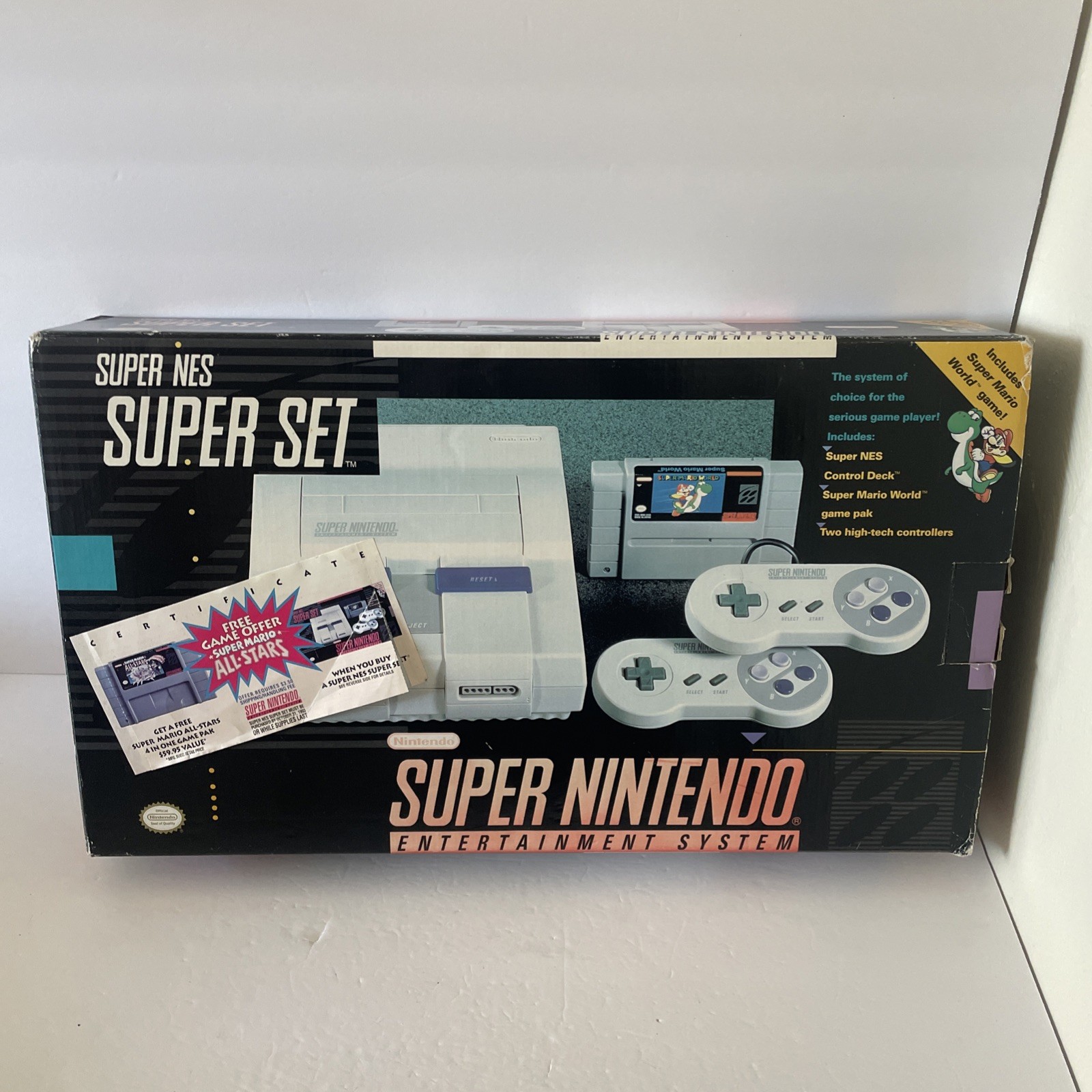 Super NES Super Set SNES Nintendo – Missing Game – Original Box MATCHING SERIAL