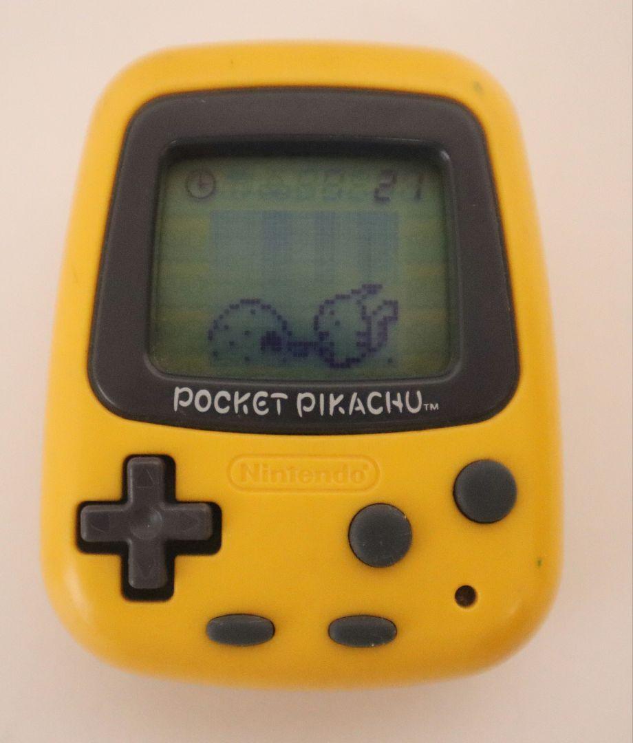 NINTENDO Pocket Pikachu Color Yellow and Clear Set of 2 Pedometer Pokemon Tested