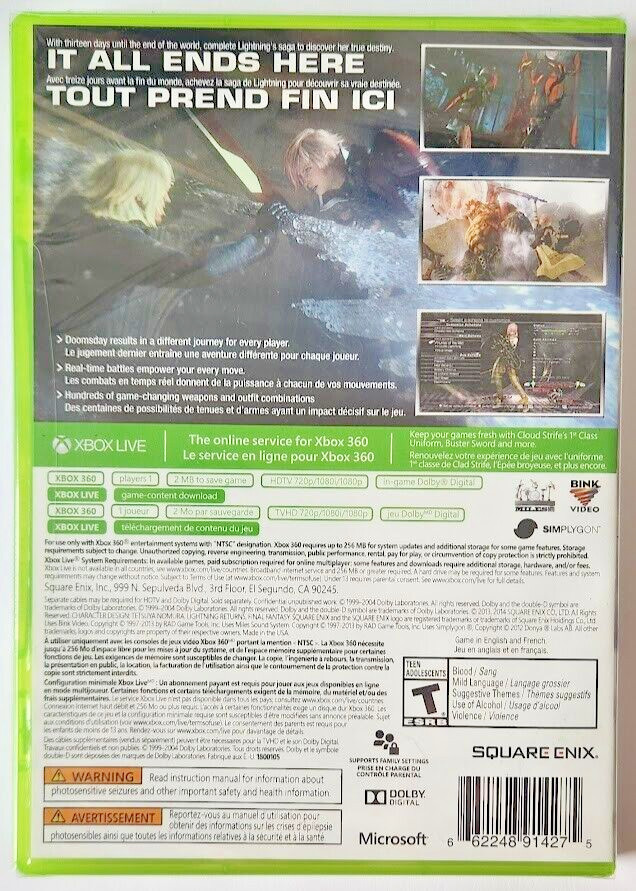Final Fantasy XIII (Platinum Hits)/XIII-2/Lightning Returns: XIII X360 Special