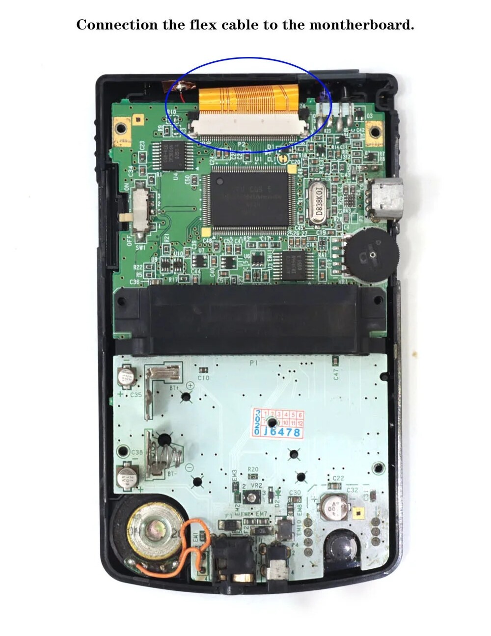 Game Boy Color Q5 IPS Upgrade Kit Laminated with OSD Desaturation Gameboy GBC