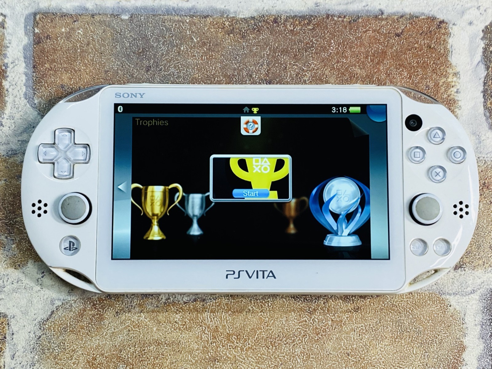PS Vita Light Blue White PCH-2000 Sony Japan Mobile Case 16GB Charger Ex DDP