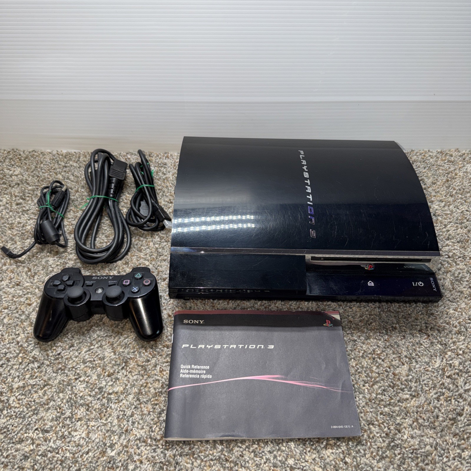 Sony PlayStation 3 PS3 CECHA01 Backwards Compatible Will Not Read Ps2 Silver Dis