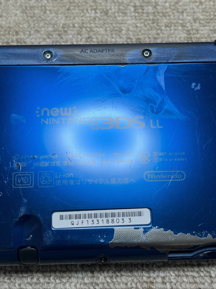 New 3DS LL XL Metalic blue Japan Nintendo Console region Japanese B814