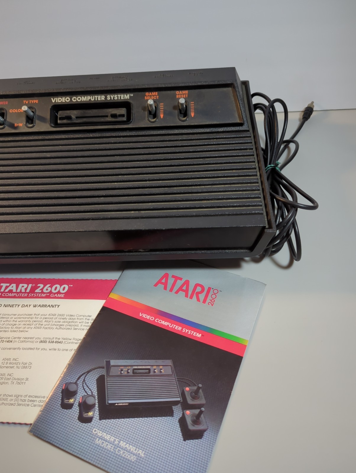 Atari CX 2600 A Black Console Only VCS Video Computer System Untested