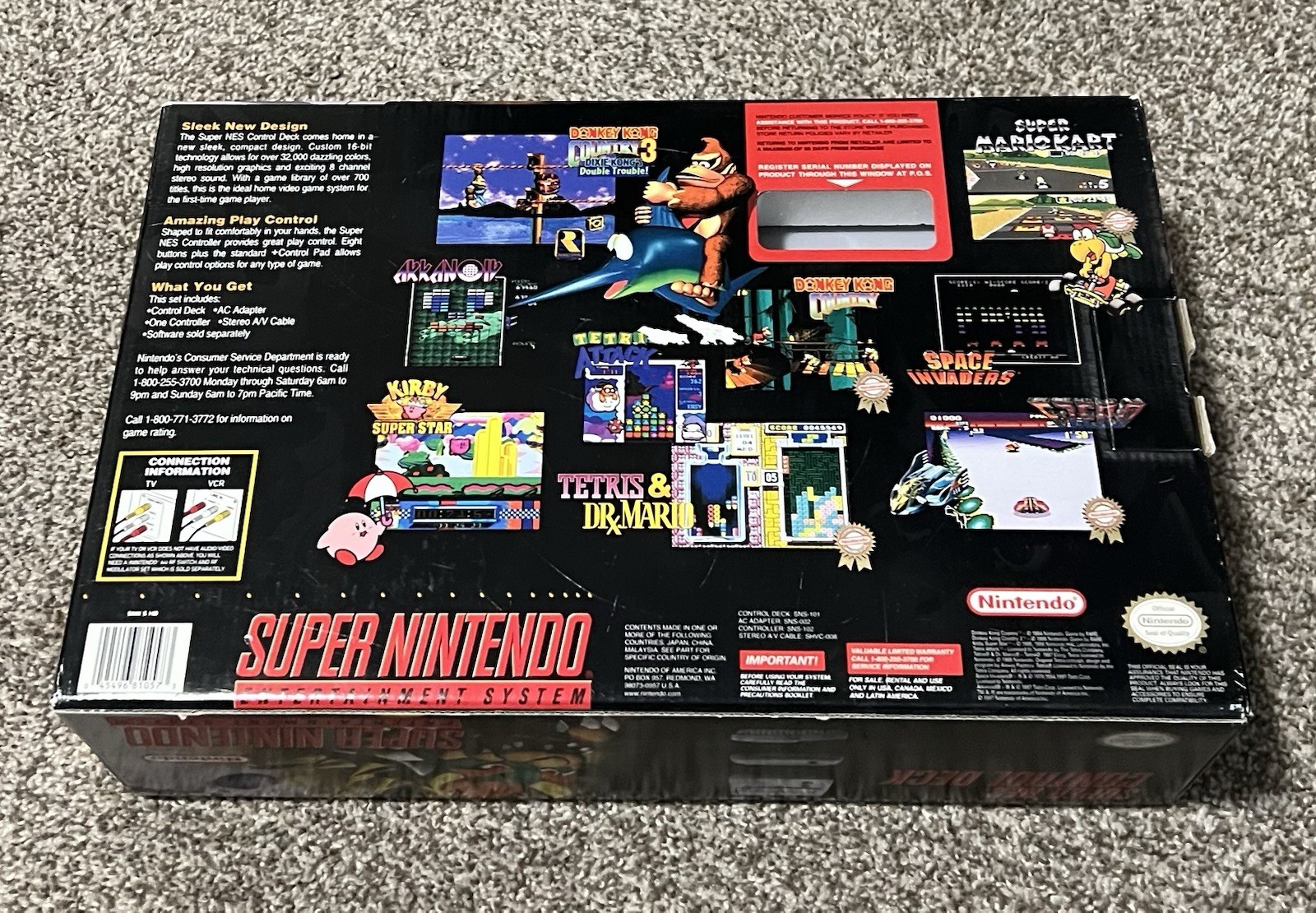 Super Nintendo Jr System Console CIB Bonus Controller Offer Variant Target SNES