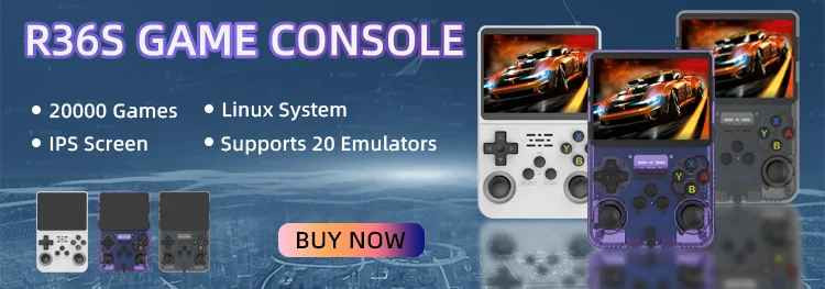R36S Handheld Game Console 3.5in IPS Screen 128G Retro Games ArkOS Player
