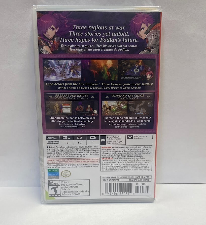 Fire Emblem Warriors: Three Hopes – Nintendo Switch (Action RPG) Factory Sealed
