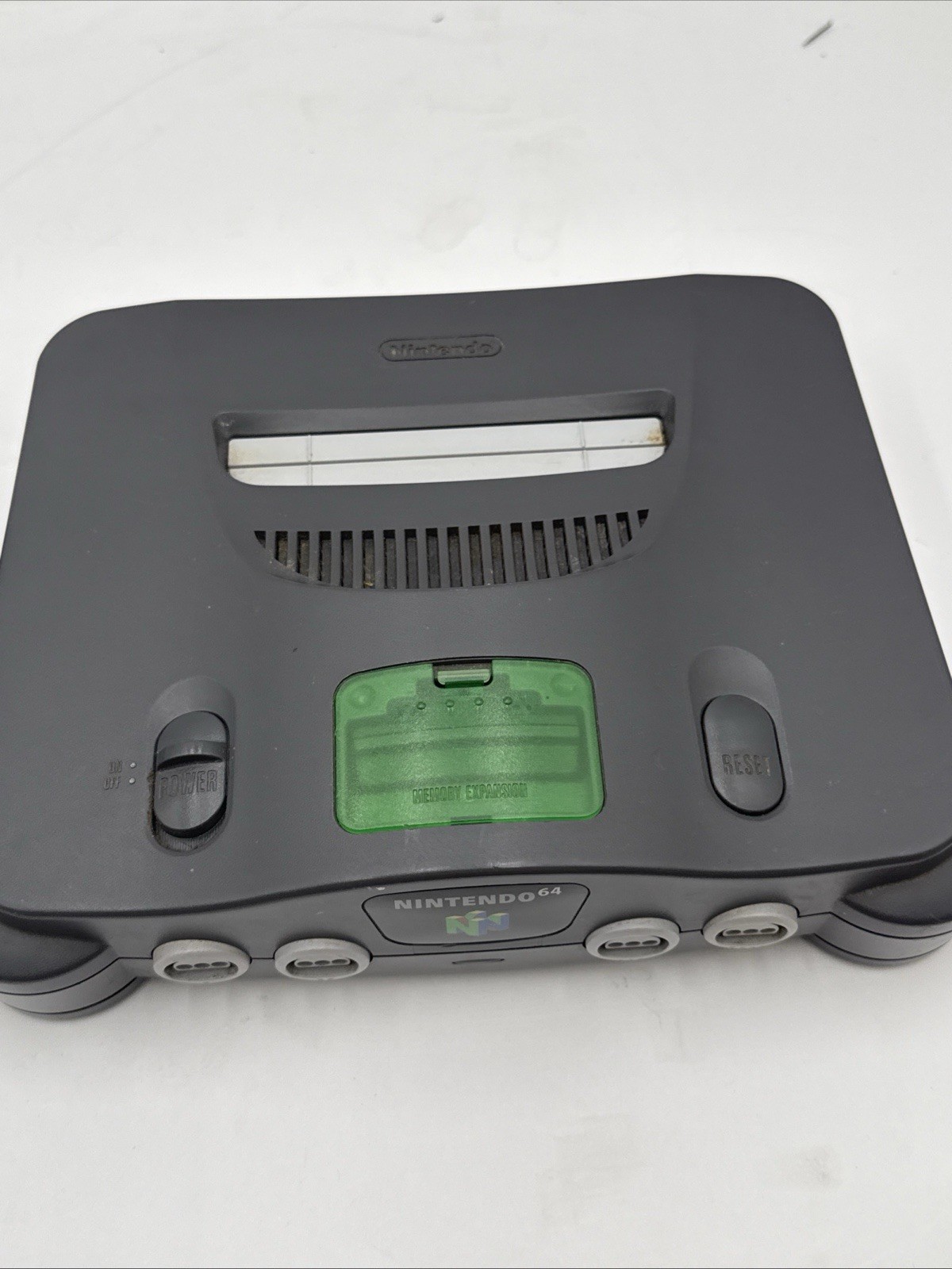 Lot Of 2 Nintendo 64 Charcoal Gray N64 Console Only For Parts Or Repair