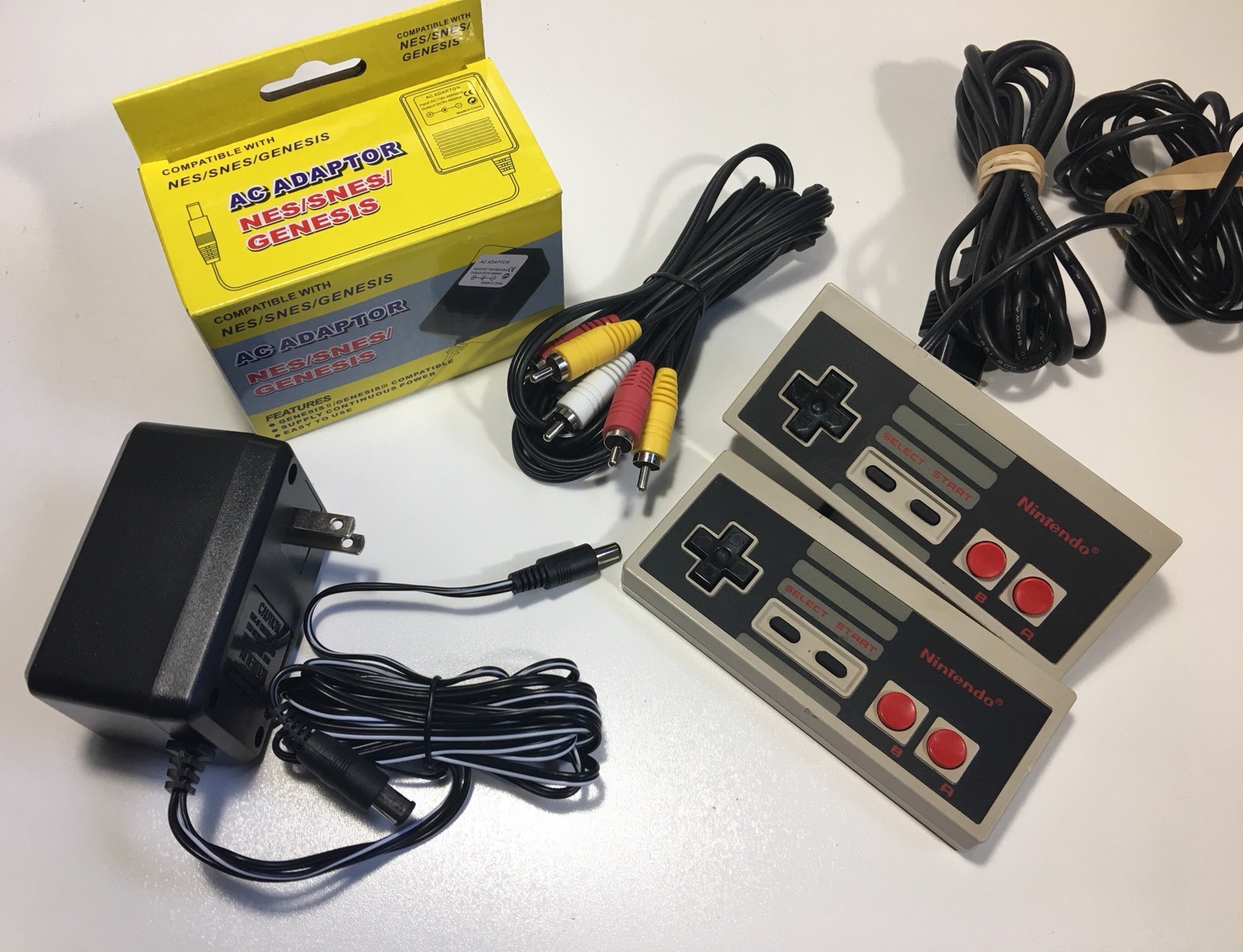 Nintendo NES Console Original Bundle NEW PINS Games Super Mario 1 2 3 Zelda