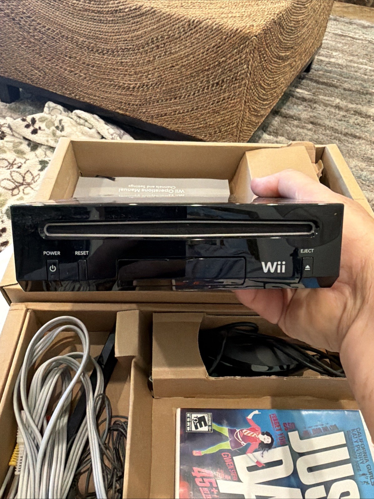 RARE! Nintendo Wii Just Dance 3 Bundle Black Console Target Exclusive In Box!