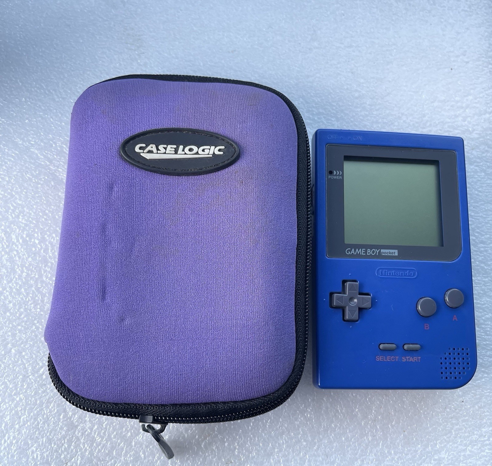 Nintendo Game Boy Pocket Blue Handheld Console MGB-001 Tetris & accessories