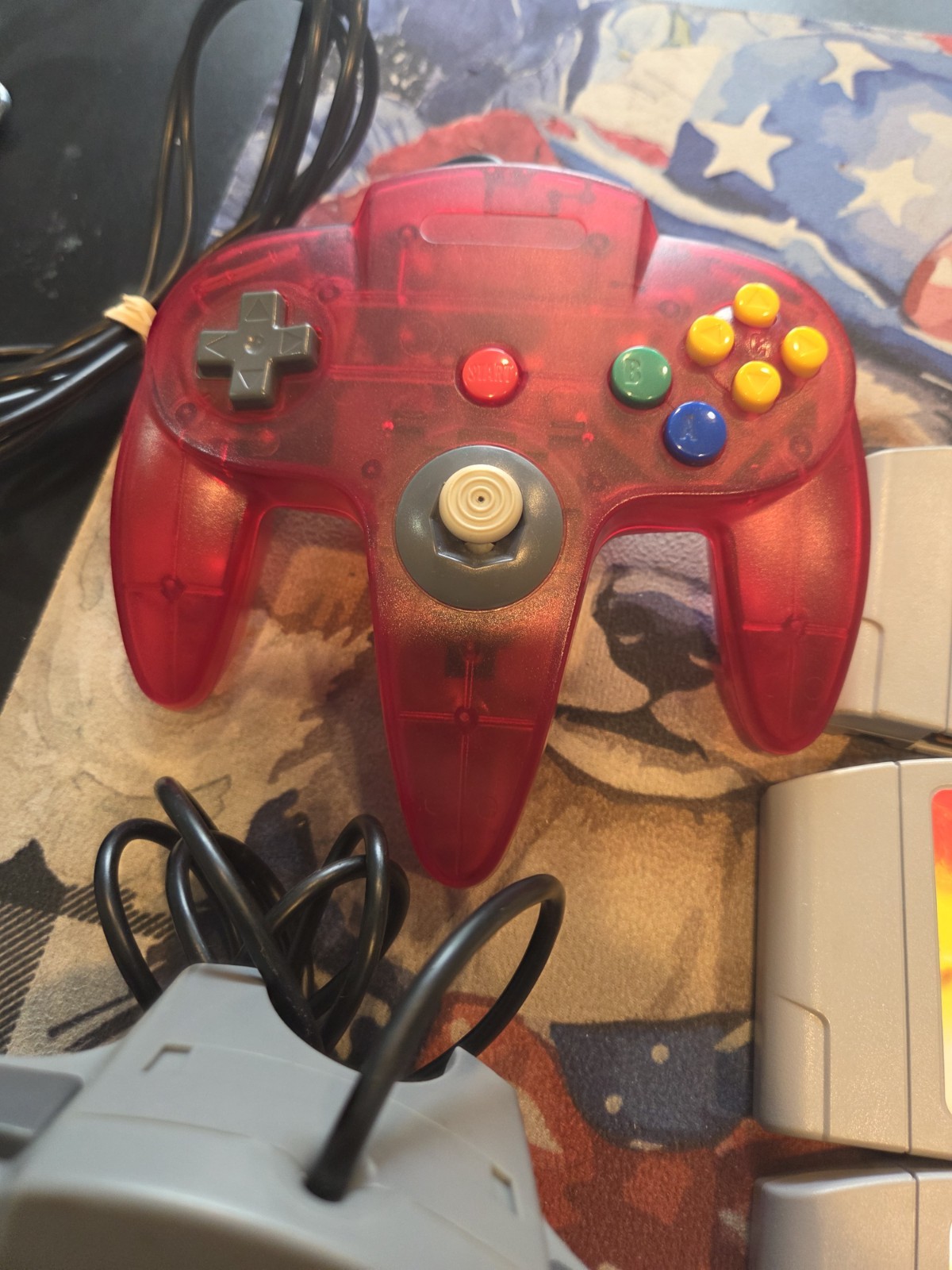 Nintendo 64 N64 Black Console NUS-001 JPN Tested 4 Games 2 Controllers & Cables