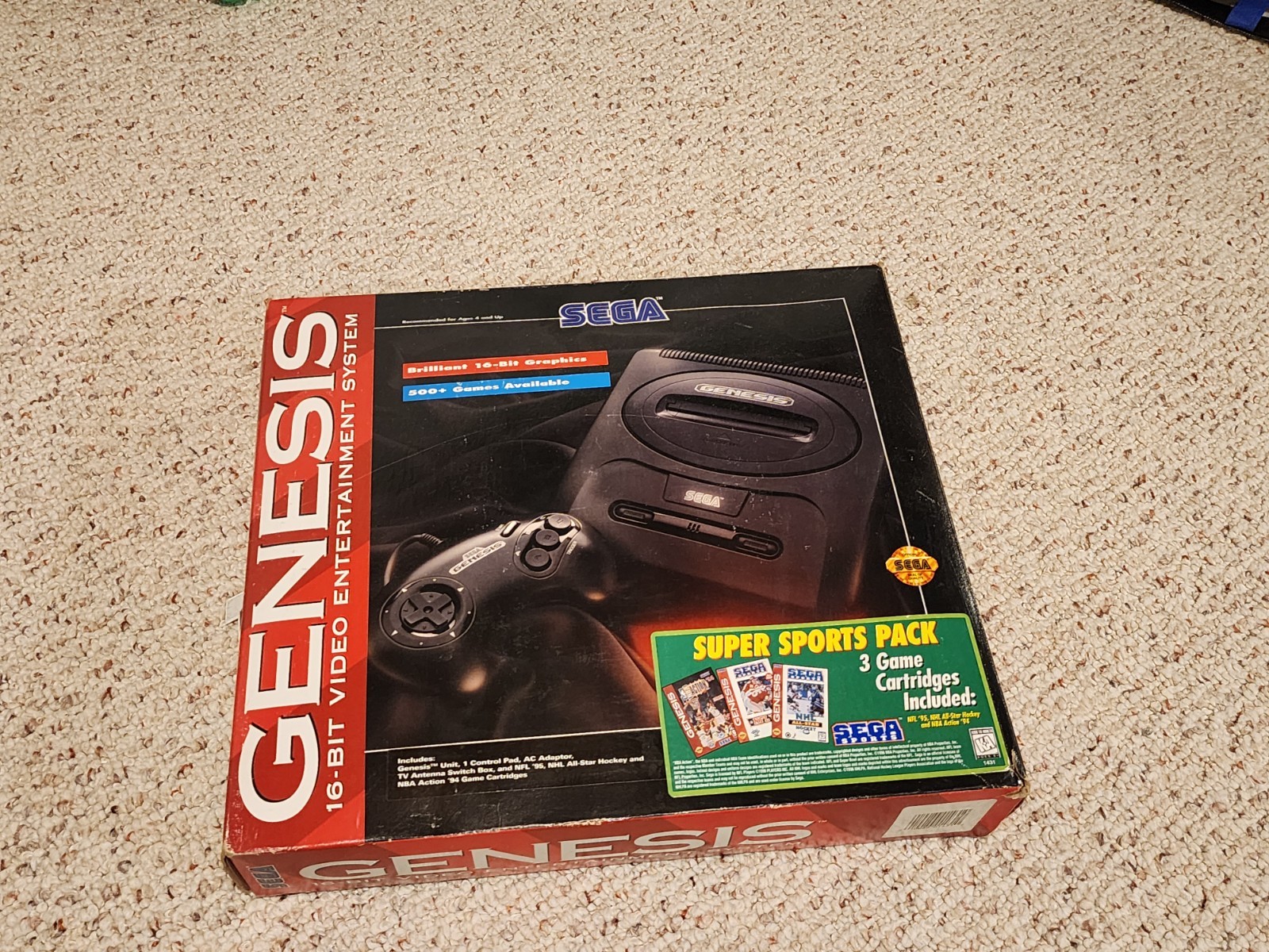 Sega Genesis Model 2 Console Complete CIB Original Box Super Sports Pack HTF!