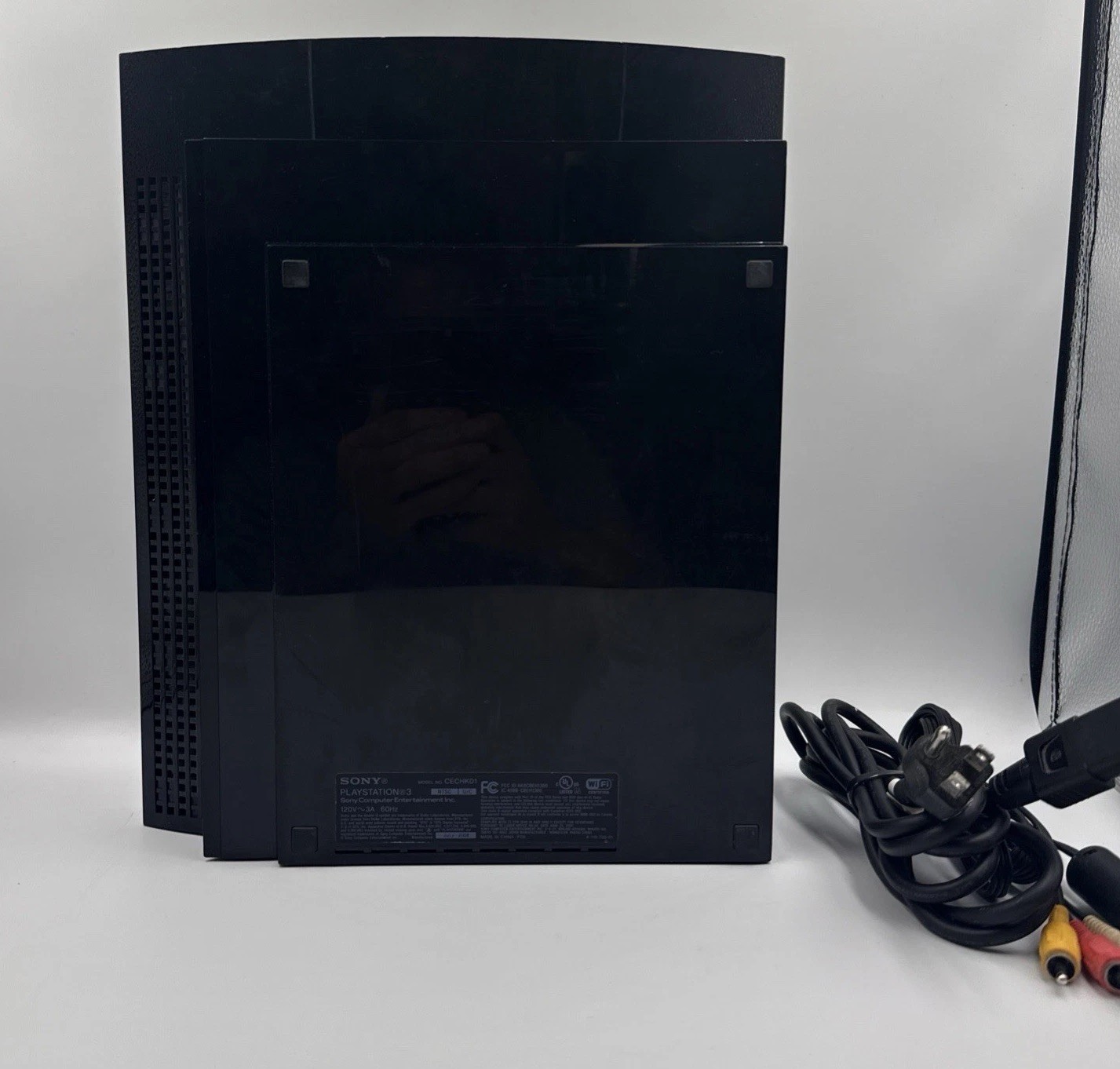 Sony PlayStation 3 Model No. CECHL01 Tested & Working w/ Power, AV Cables