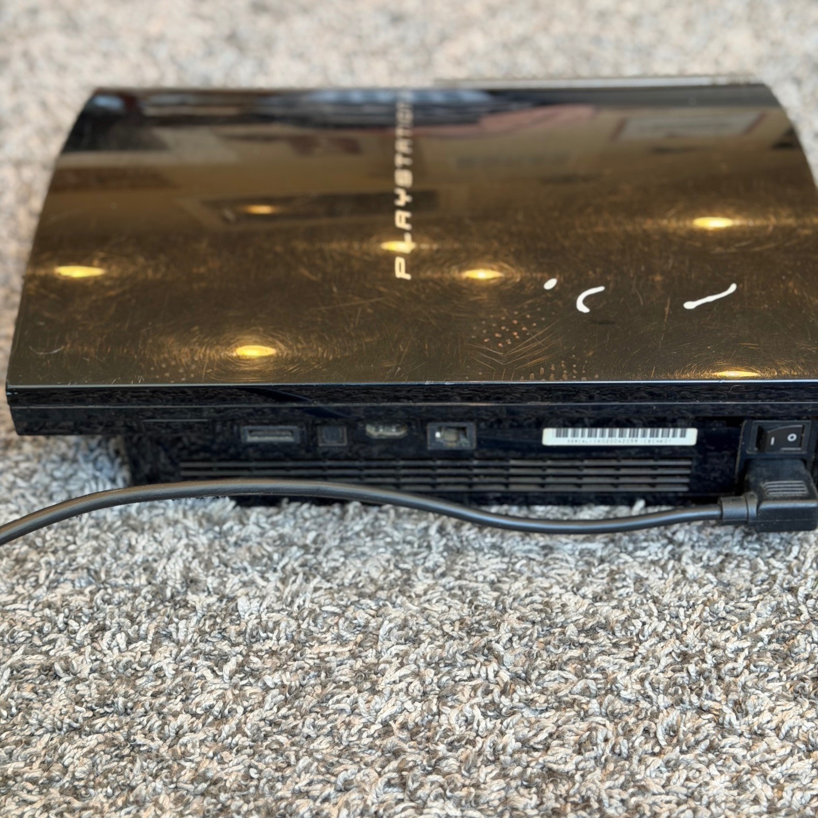 Sony PlayStation 3 CECHK01 Console Parts Repair Only Piano Black