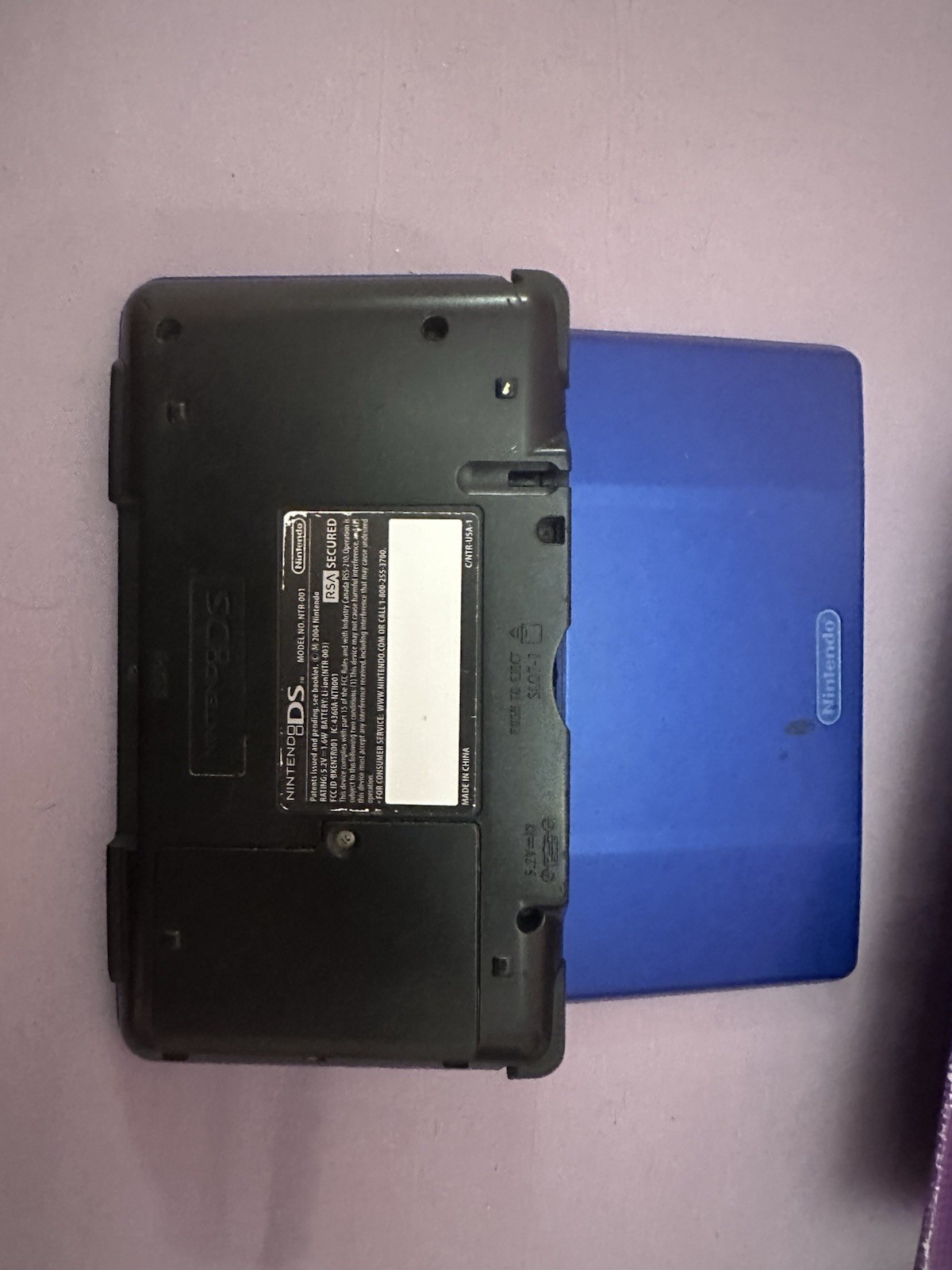 Nintendo DS Handheld System Blue (Status Unknown If It Works Or Not.)