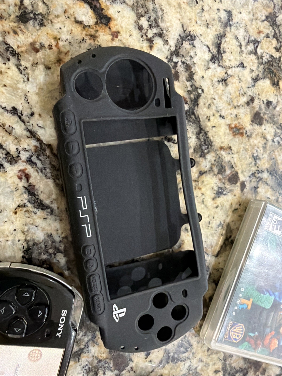 Sony Playstation Portable PSP PSP-3001 Plus 3 Games, No Battery Or Cover