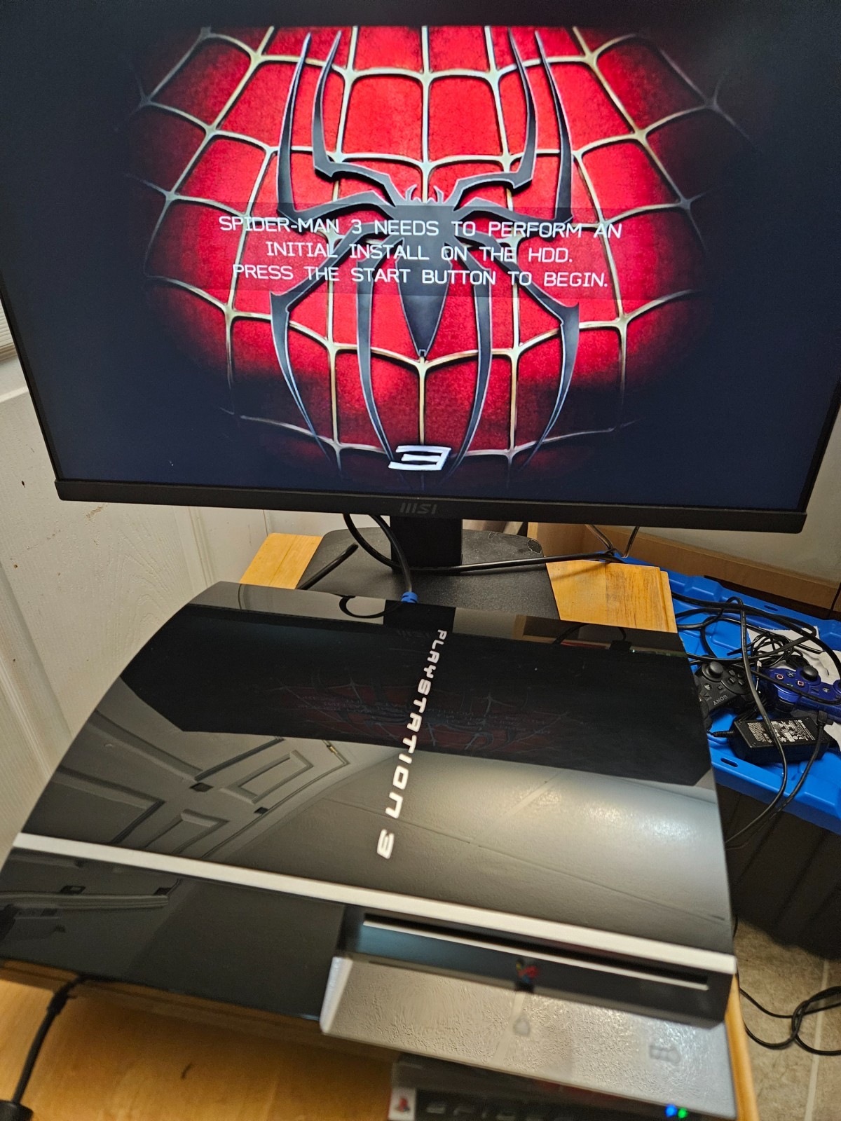 Sony PlayStation 3 40GB Spider-Man 3 Limited Edition CECHG01 CIB + Games