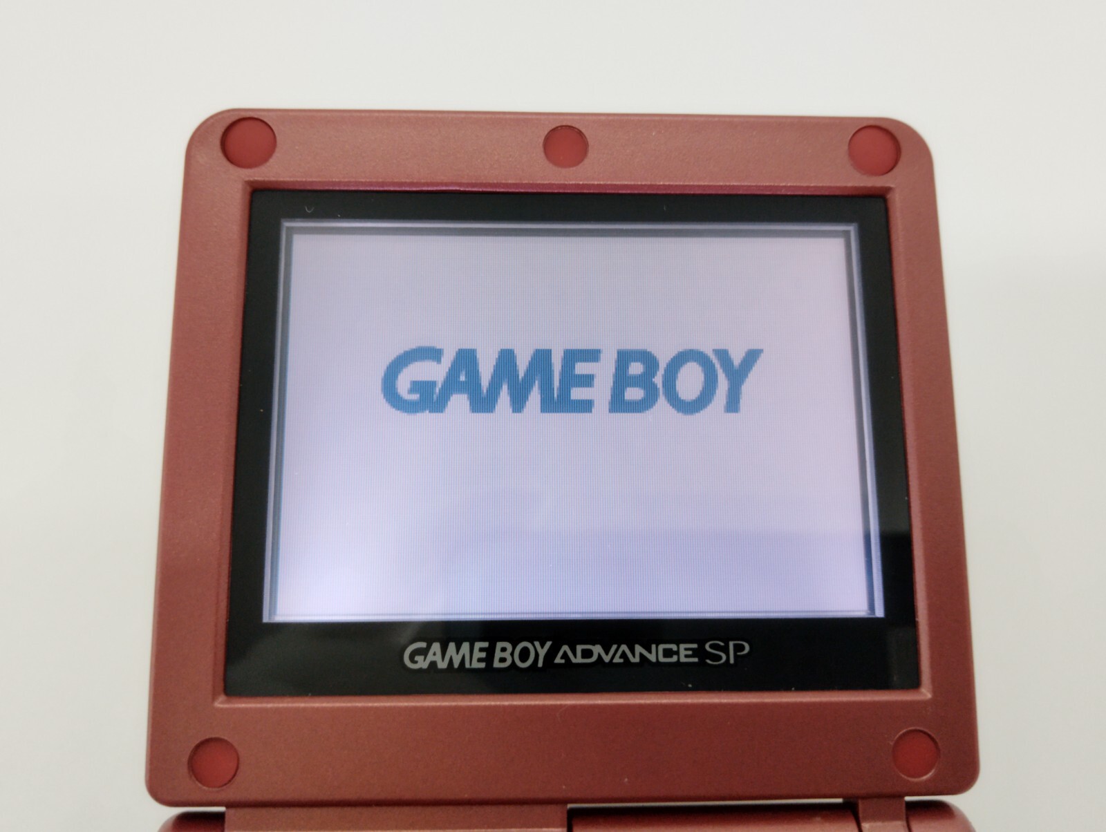 Nintendo Gameboy Advance SP Groudon Pokémon Reshell *Glass Screen & New Battery*