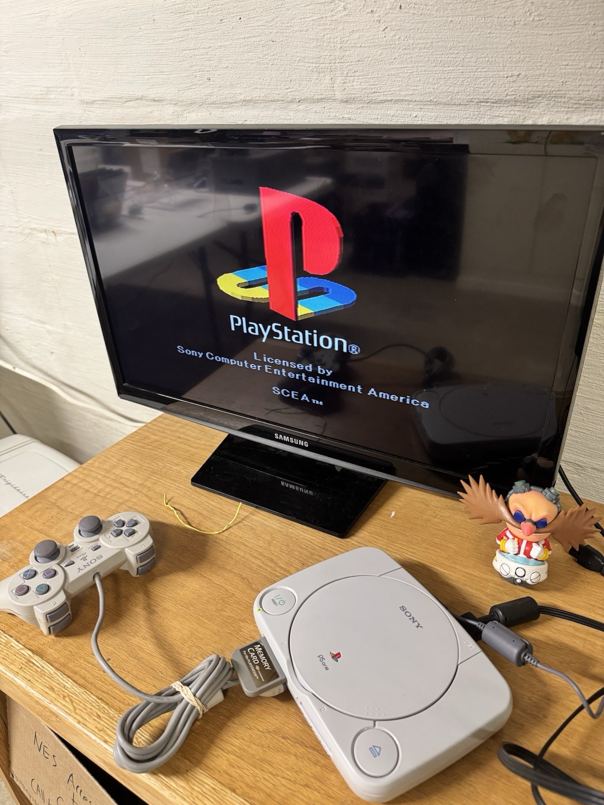 Sony PS One PS1 Slim White Console PS1 Tested