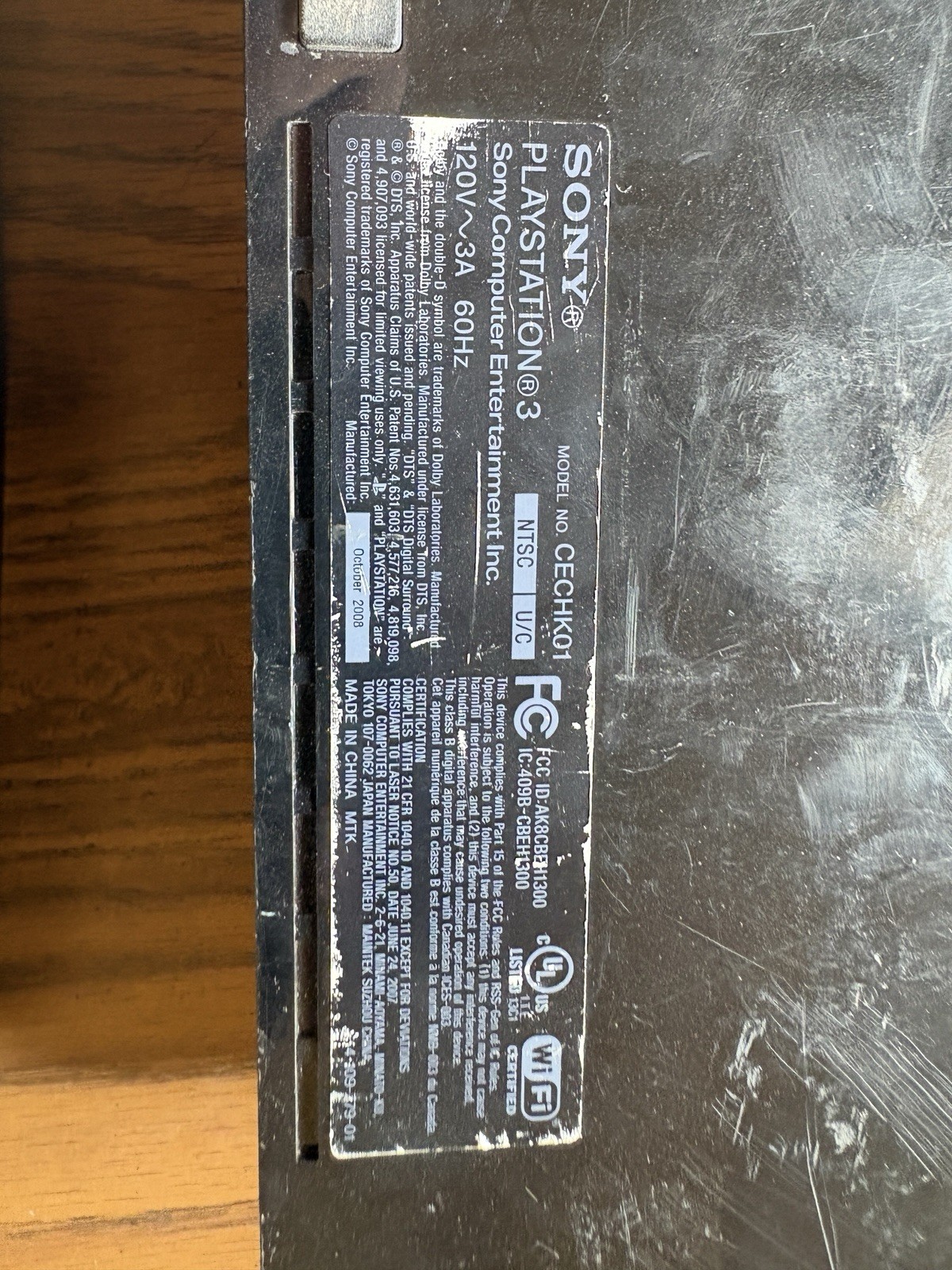 Two PlayStation 3 Consoles Fat. CECHPO1/CECHKO1