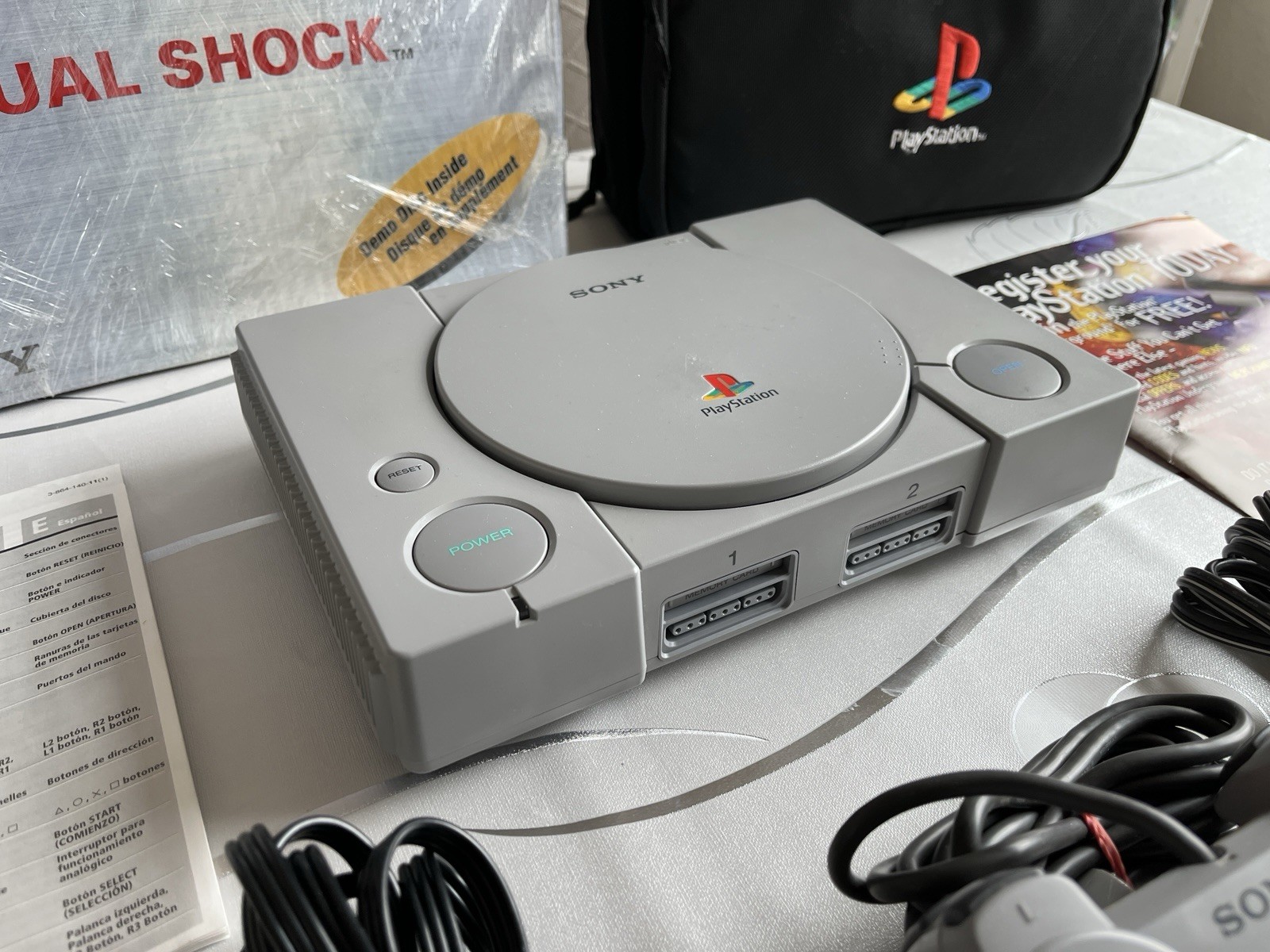 Sony PlayStation 1 Console (NTSC) Resident Evil II Bundle (please read)