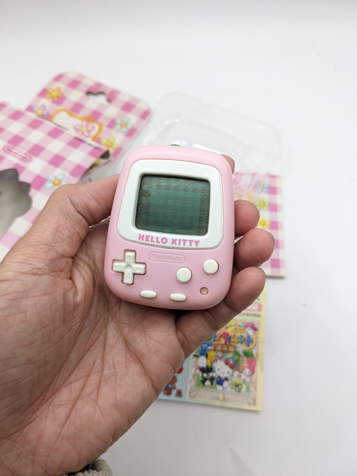 Hello Kitty Pocket With Box & Manual Pedometer Nintendo Heisei Retro Vintage JPN