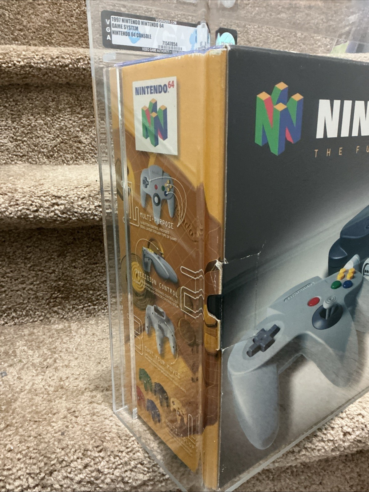 Nintendo 64 Launch Console N64 Brand New 1997 VGA Graded 80+ Q Qualified PSA