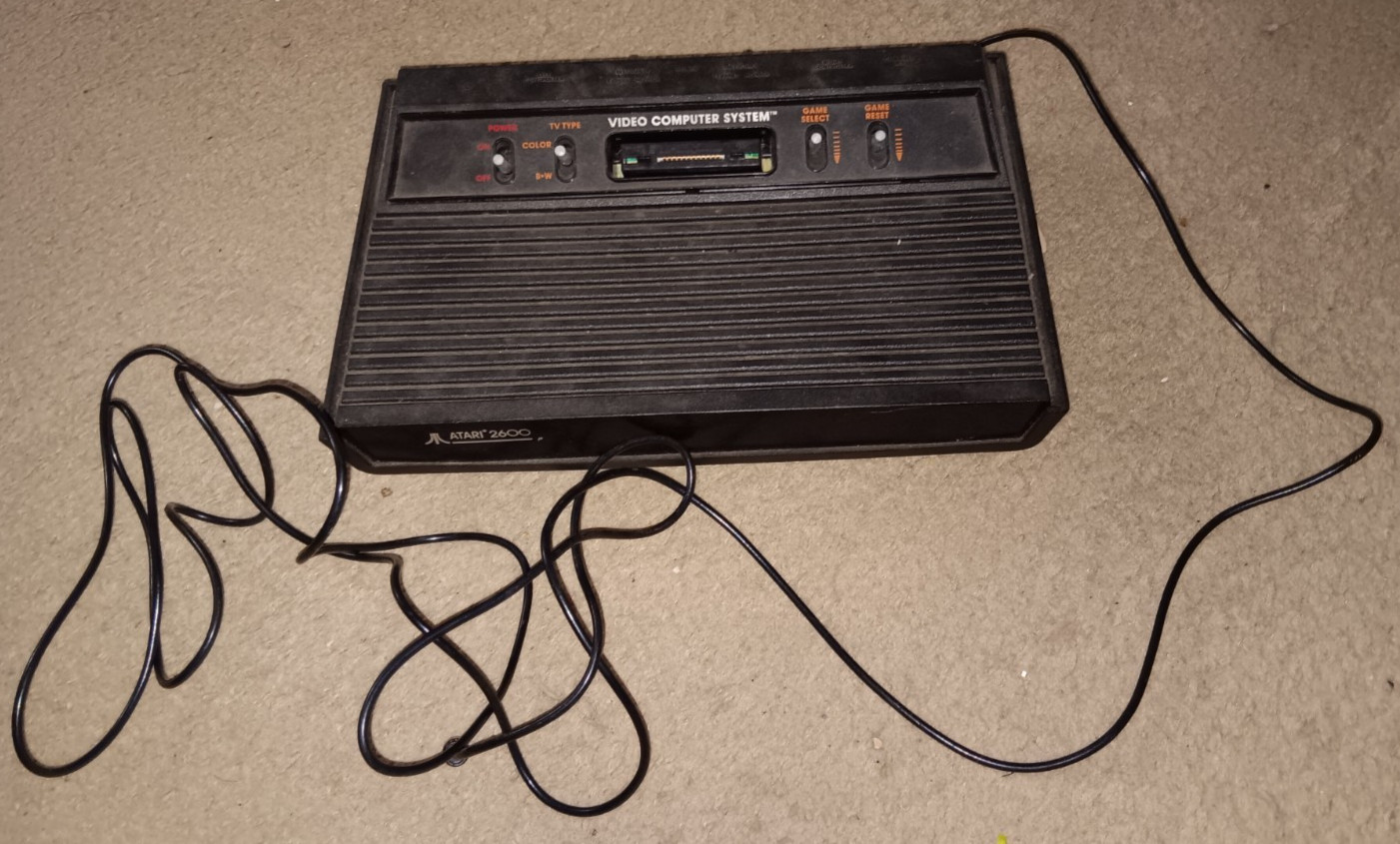 Atari 2600 Launch Edition Black Console (NTSC). Untested But Estate Fresh