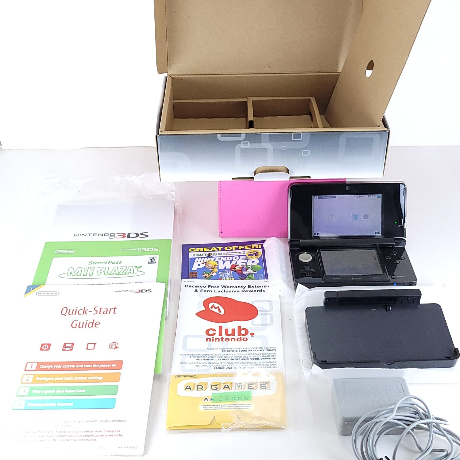 Nintendo 3DS 2GB Handheld System Cosmo Black CIB