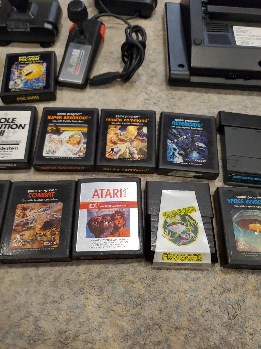 Atari 7800 Pro System Video Game Console, Games & Controllers UNTESTED Lot Of 16