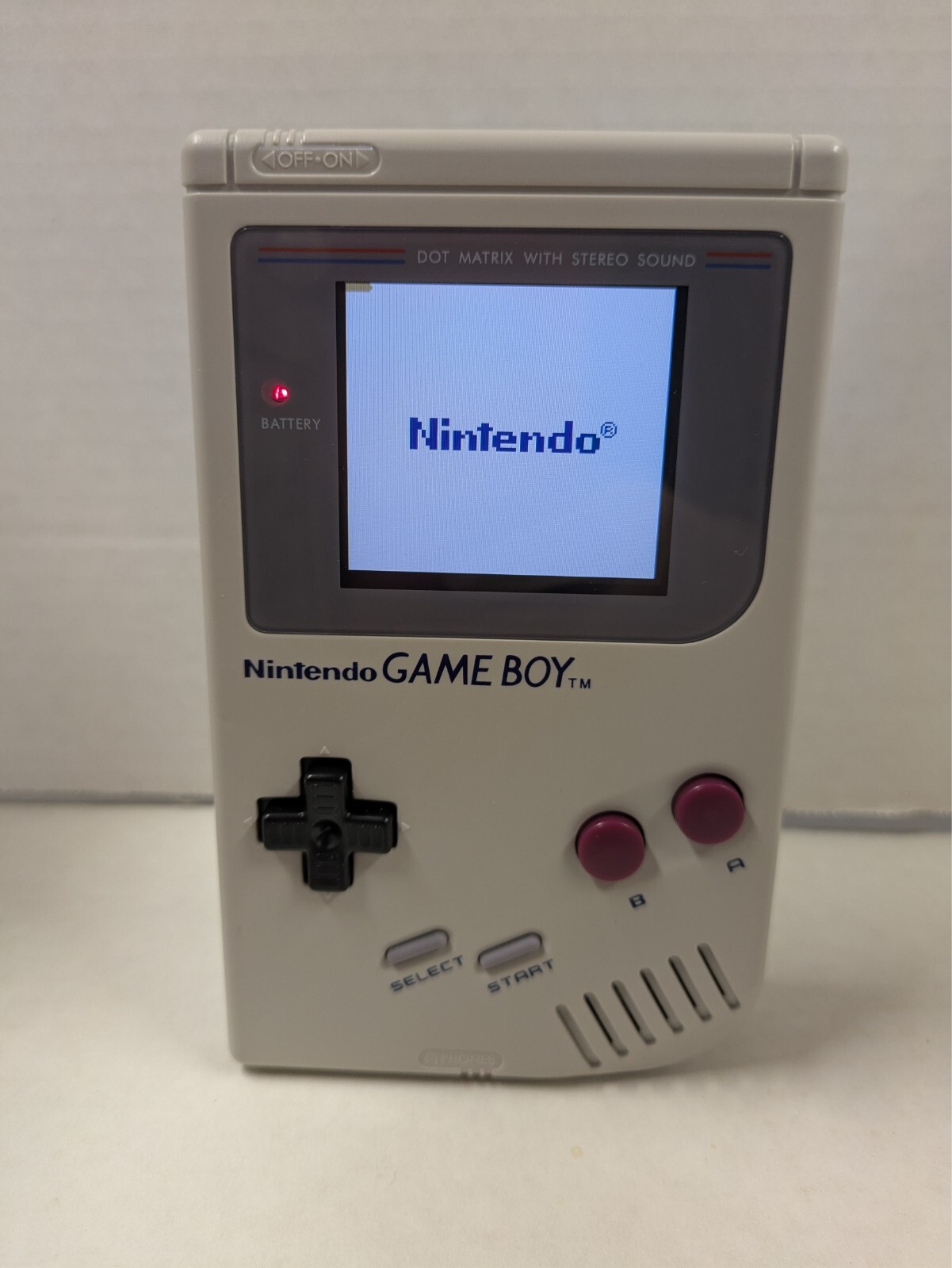 Refurbished Game Boy. DMG-01. New Caps, Screen, Backlight & USB-C Charging!