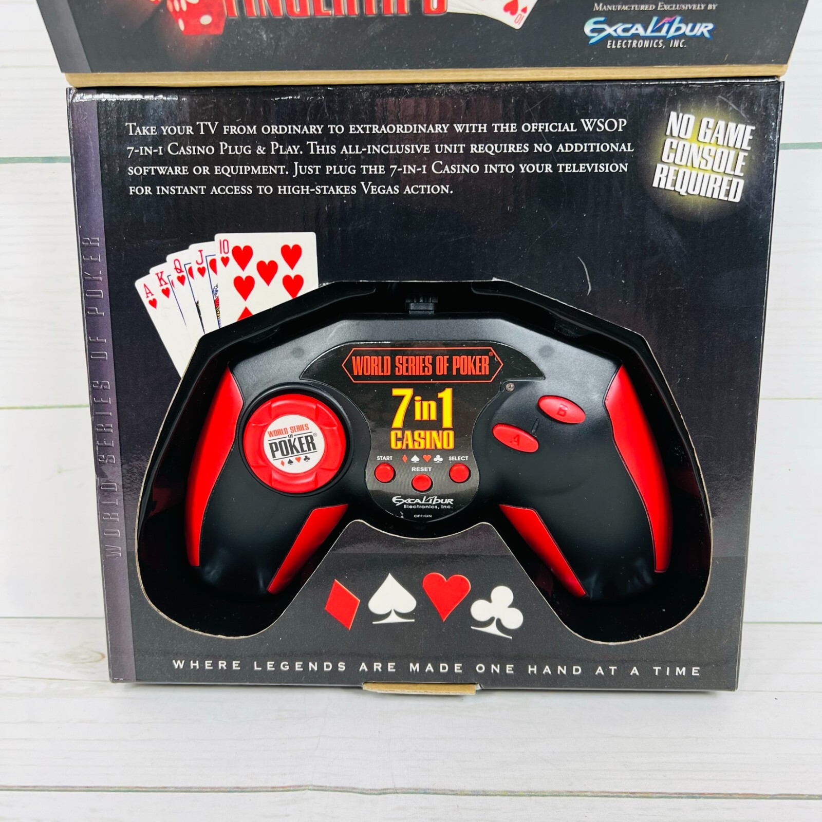 World Series of Poker Plug and Play 7-in-1 Casino by Excalibur NEW