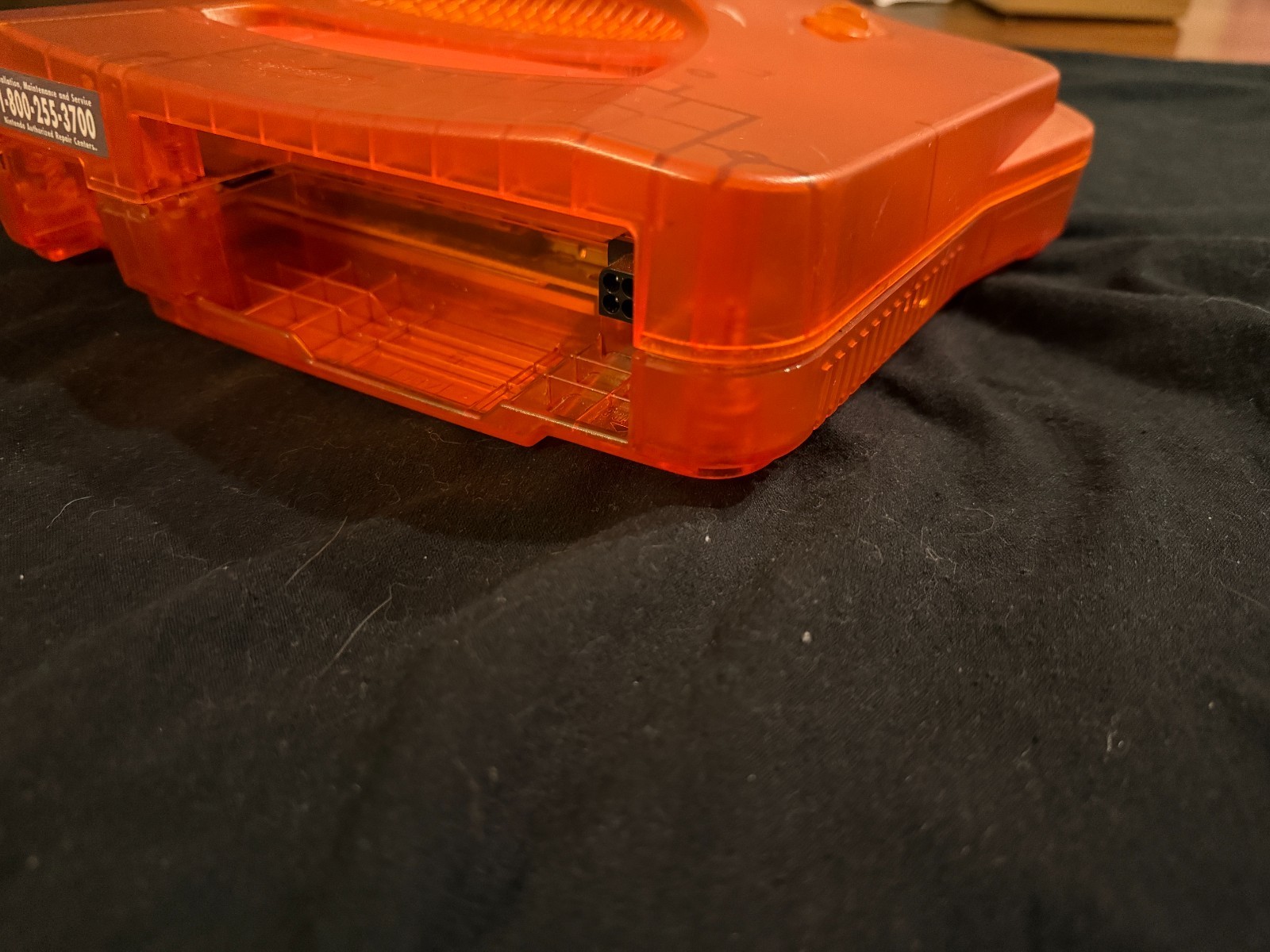 Fire Orange Nintendo 64 Console NUS-001 USA NTSC Cleaned Tested – SHELL DAMAGE-