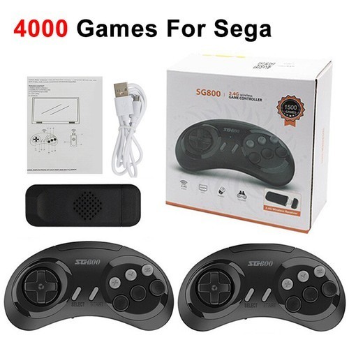 SG800 Retro Game Console HD TV Video Game Stick 16Bit For Sega Genesis 4000 Game