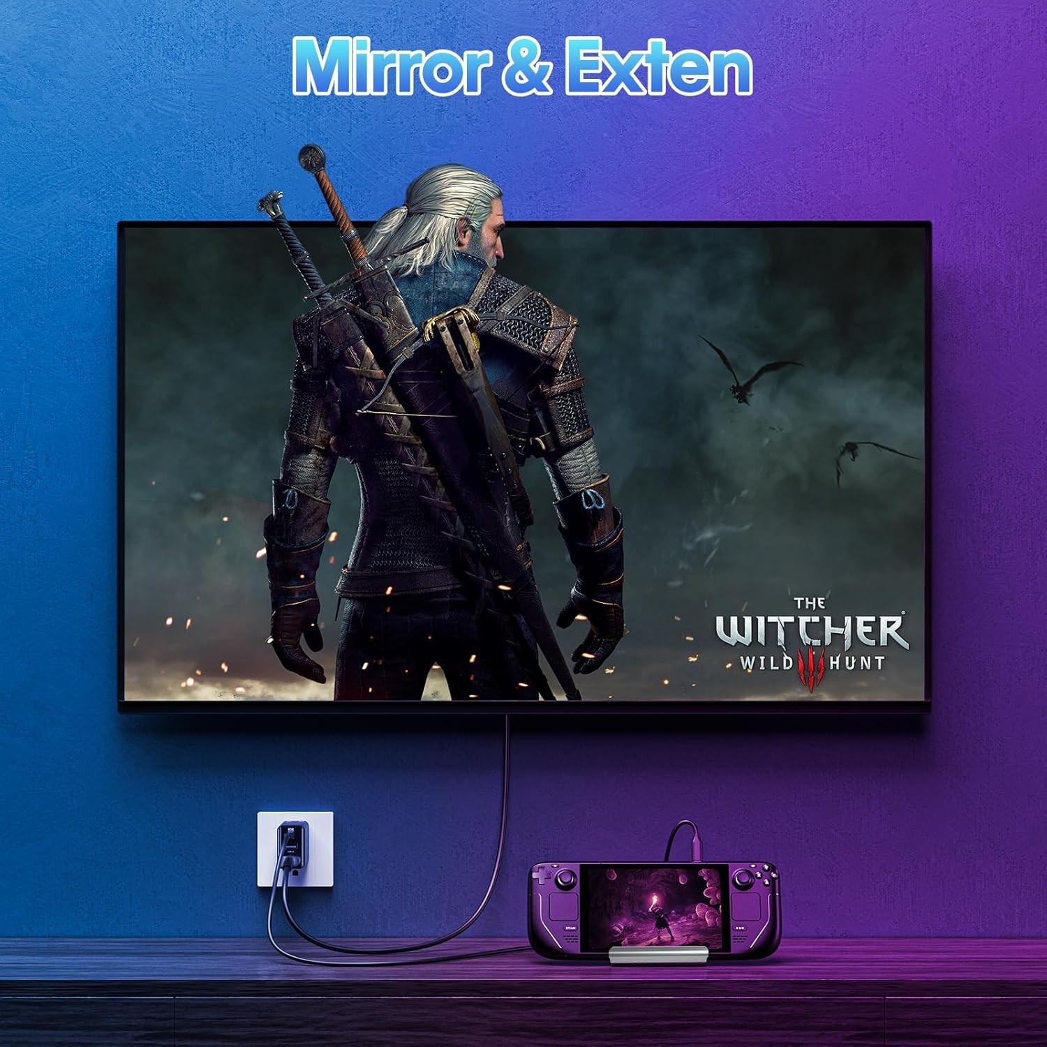 6-in-1 Docking Station for Steam Deck – 4K@60Hz HDMI, Gigabit Ethernet & More