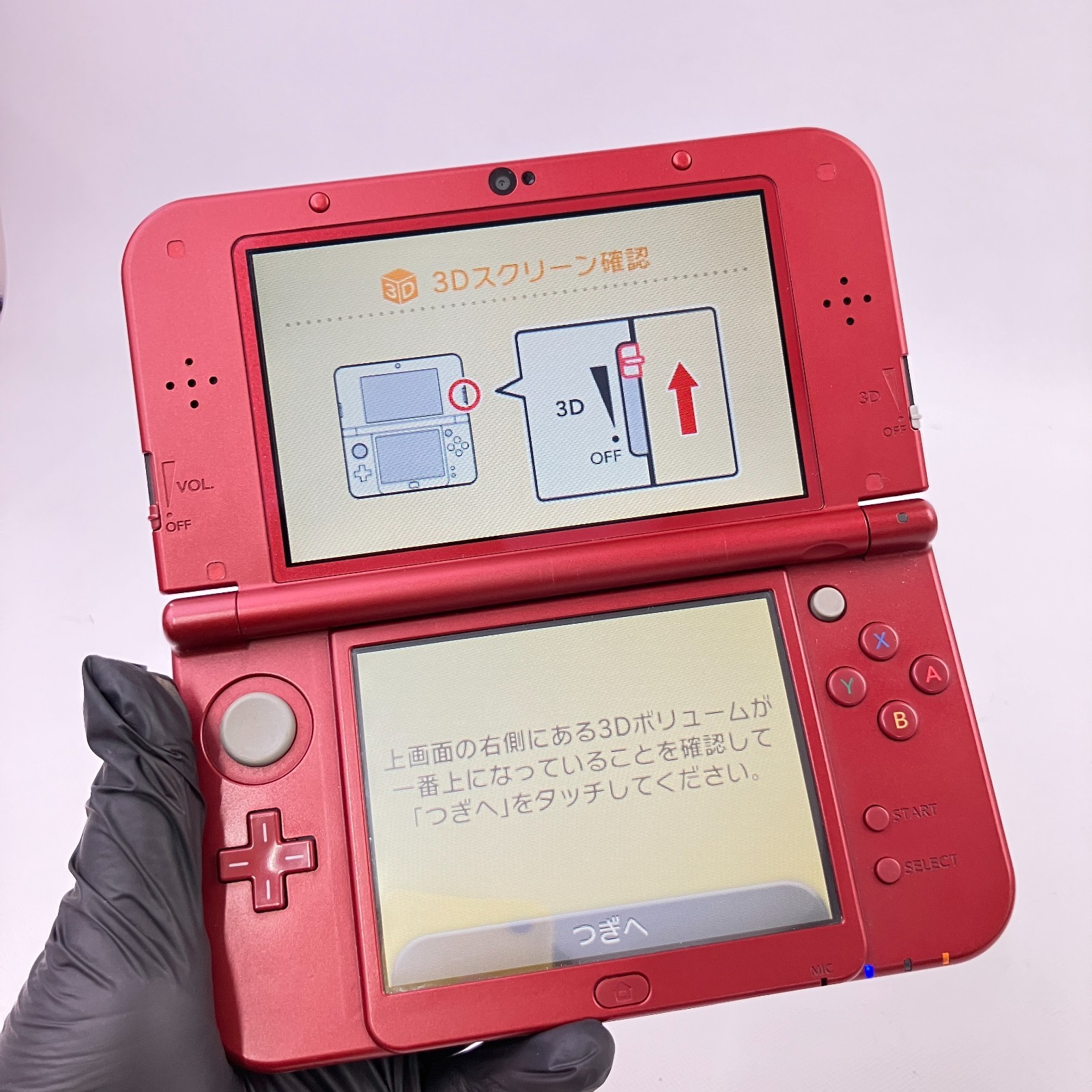 Nintendo new 3DS LL XL Metallic Red Console Rank A Region Japanese Only 43