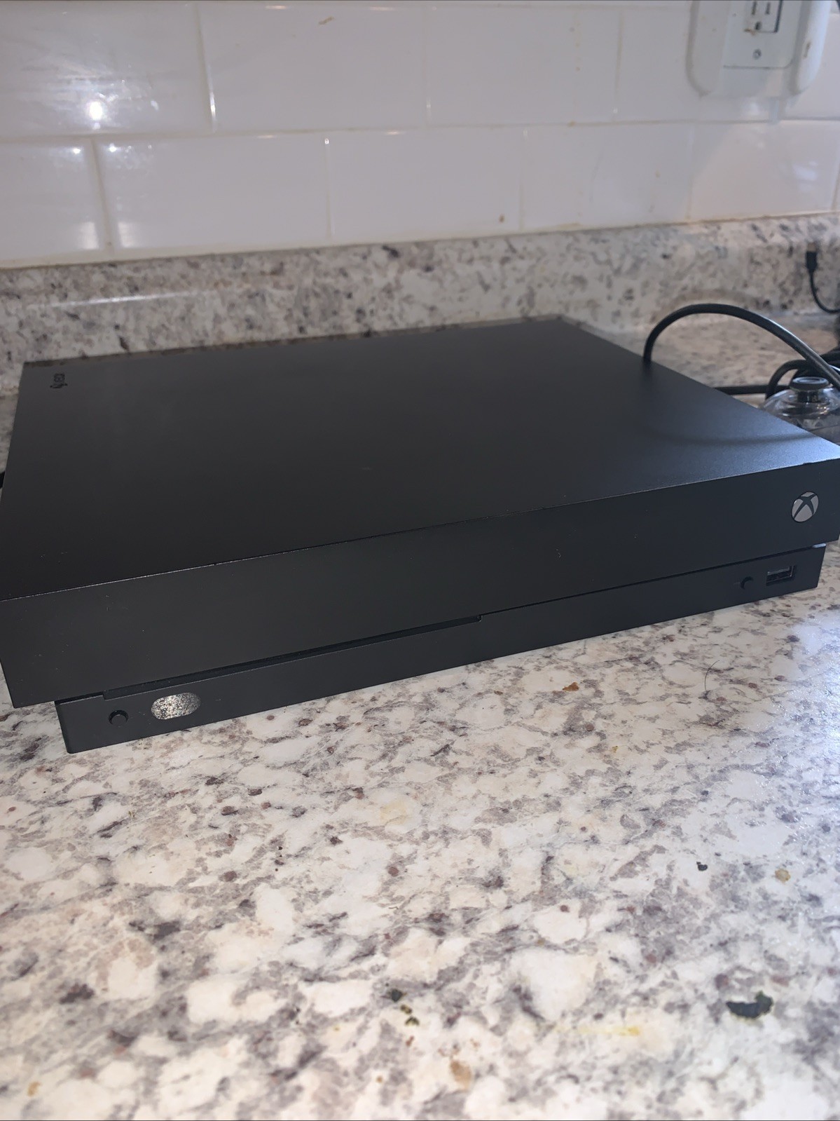 Microsoft Xbox One X (1787) 1TB Black Console Wired Controller, Power Cord Works